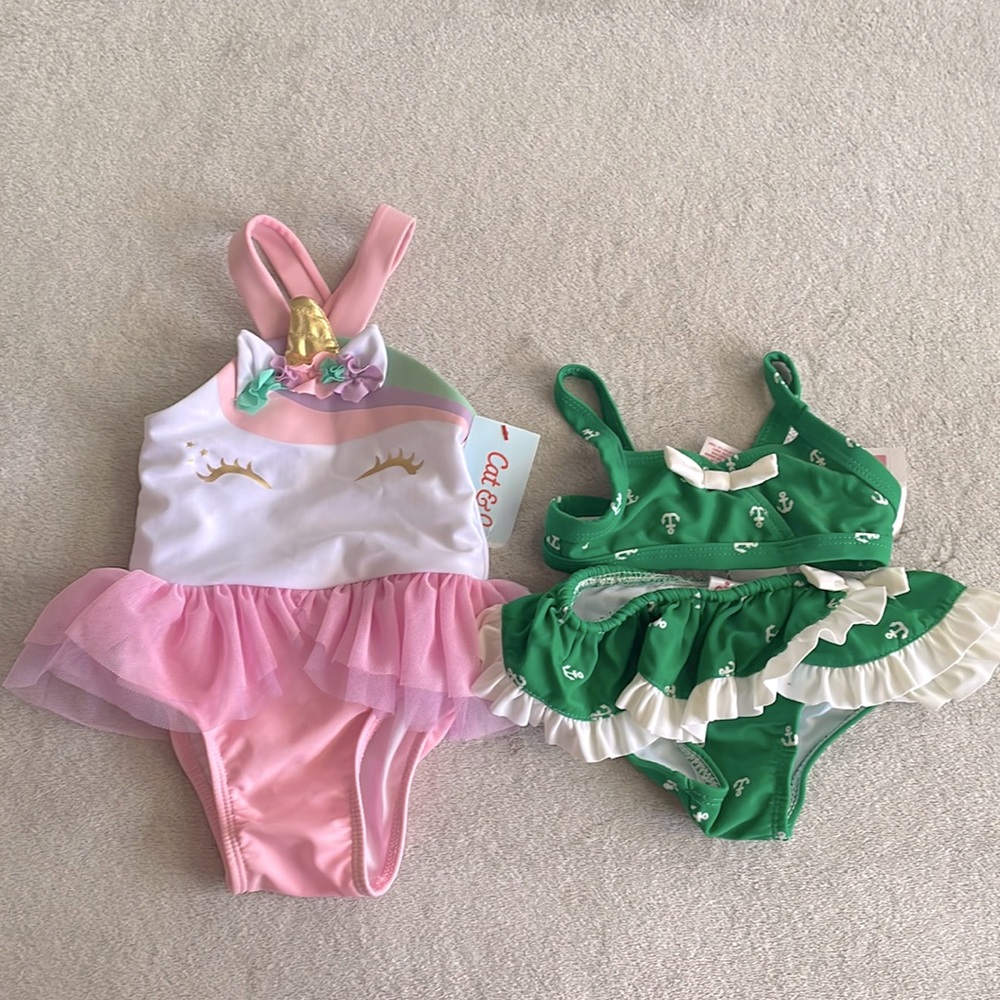 2 bathing suits for 9M Baby girl 👧🏼